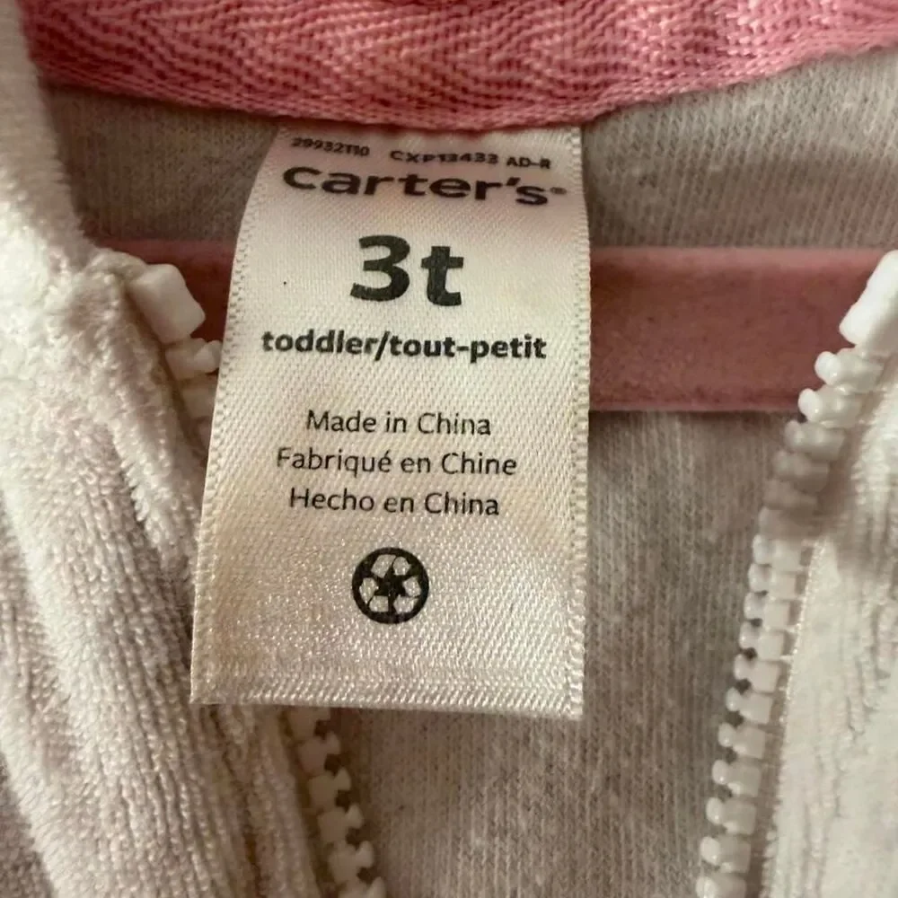 Carter-s Girl's White and Cream Cover-ups